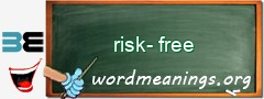 WordMeaning blackboard for risk-free